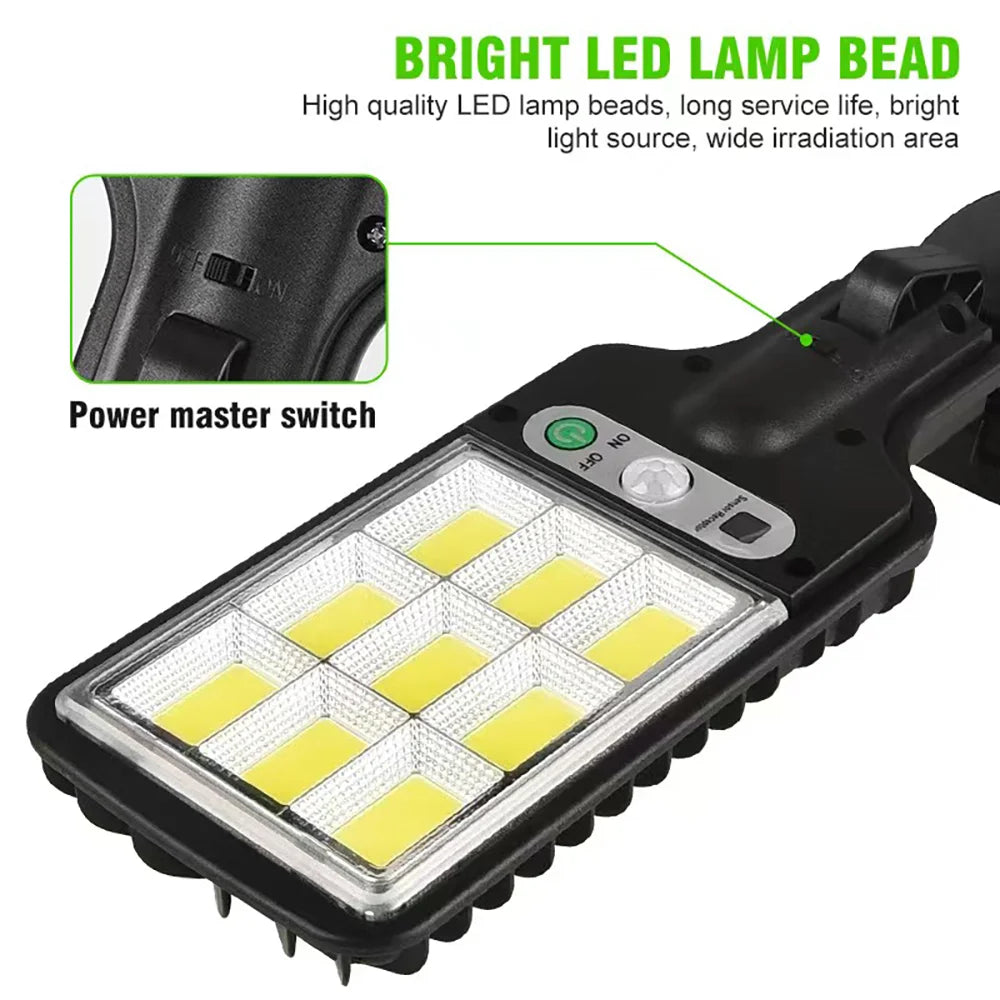 Solar Outdoor LED Wall Light with Human Body