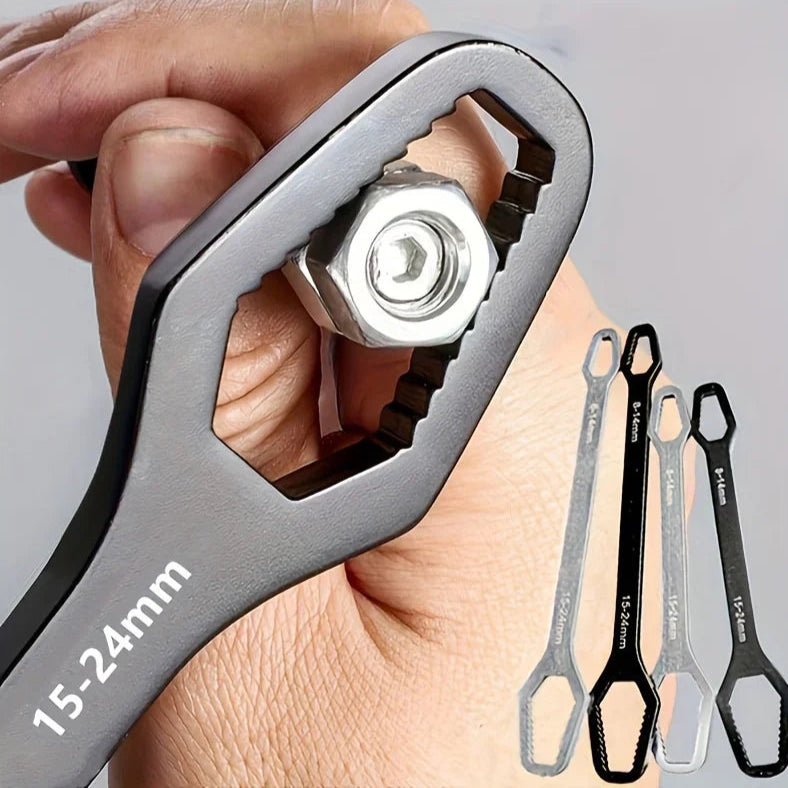 8 to 22 Black Multifunctional Double End Box Wrench