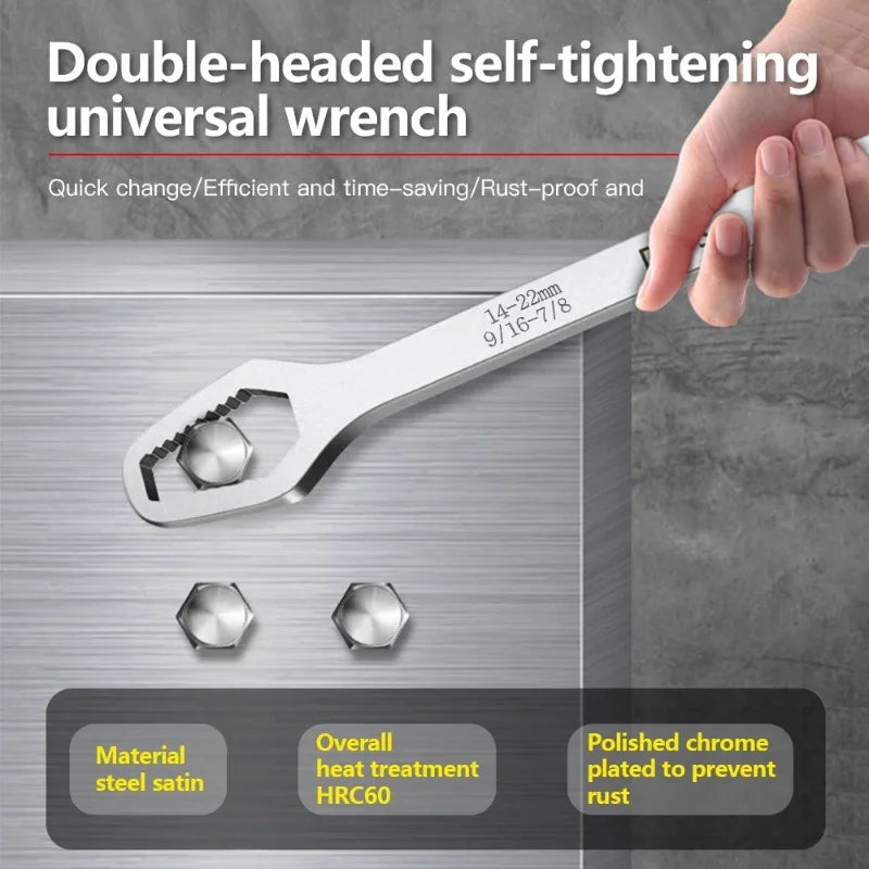 8 to 22 Black Multifunctional Double End Box Wrench