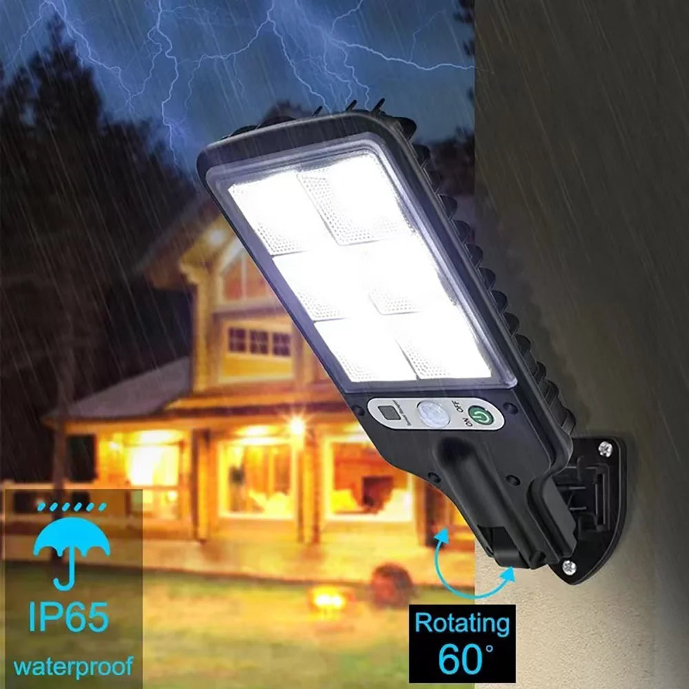 Solar Outdoor LED Wall Light with Human Body