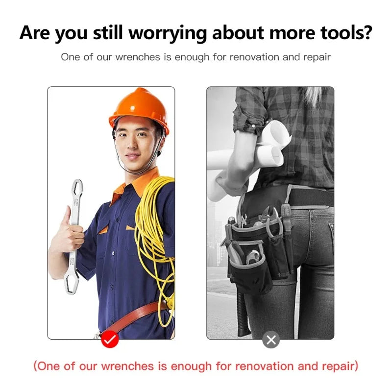 8 to 22 Black Multifunctional Double End Box Wrench