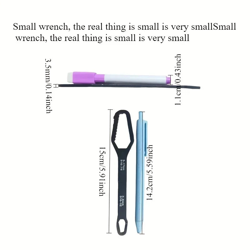 8 to 22 Black Multifunctional Double End Box Wrench